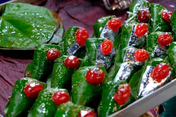 Strawberry Paan with Cherry