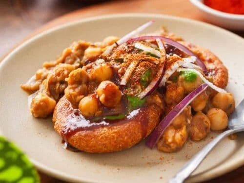 Tawa Aloo Tikki Chana Chaat (GF)